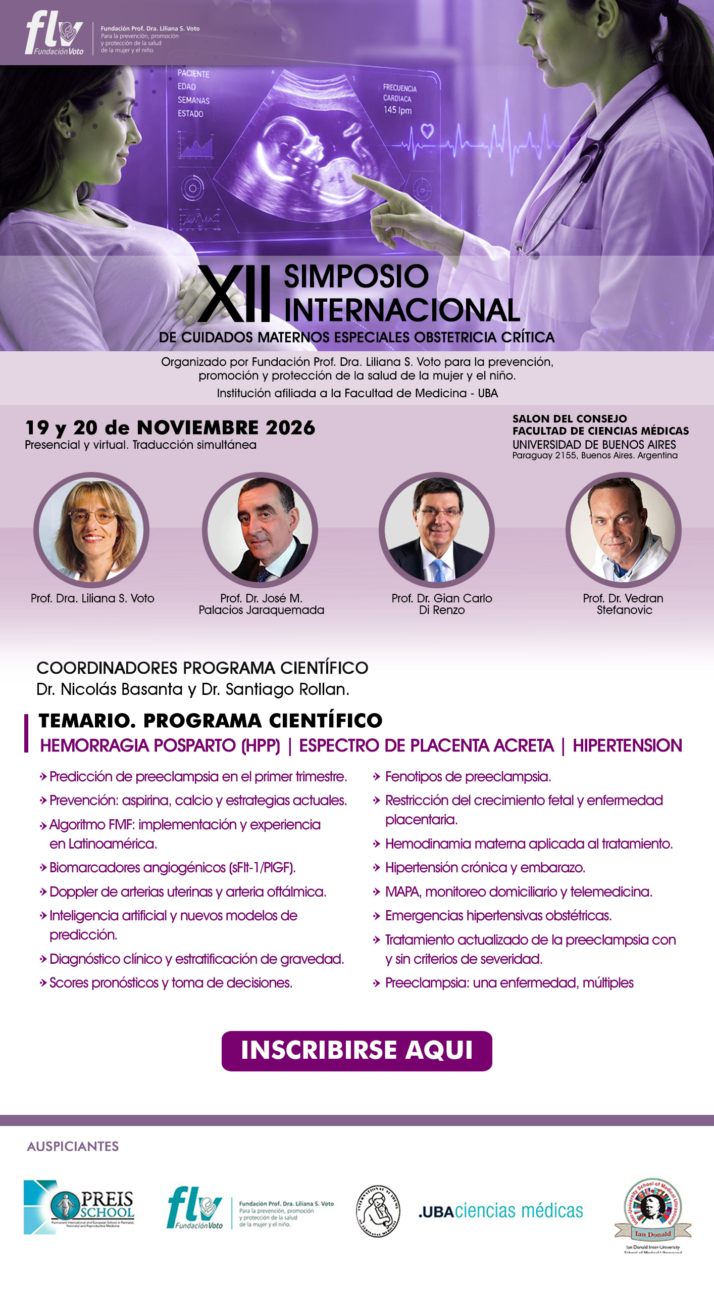 Simposio Internacional de Cuidados Maternos Especiales: Obstetricia Critica